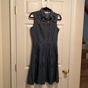 Brand New Stitch Btween Denim Sleeveless Dress…size 6